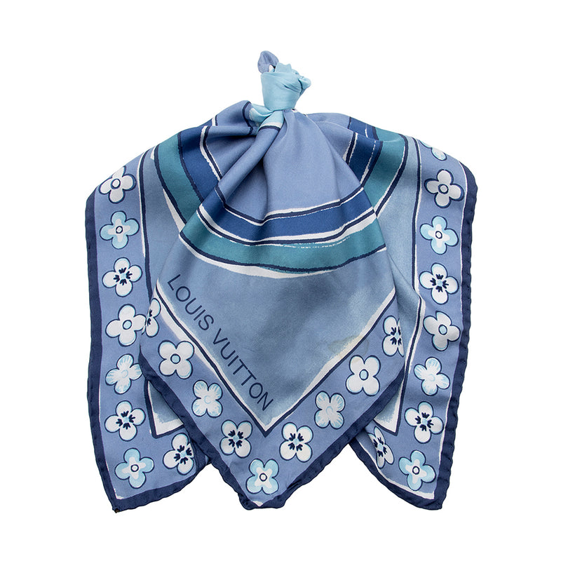 Châle monogram shine silk scarf Louis Vuitton Multicolour in Silk  30689716